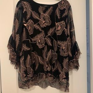 Blouse with ruffles
